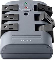 Belkin 6-Outlet Pivot-Plug Surge Protector w/ Wall Mount - Ideal for Mobile Devices, Personal Electronics, Small Appliances and More (1,080 Joules) - 5 Pack