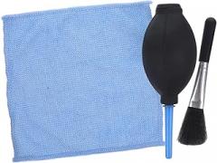 Gadpiparty Silicone Air Blower Pump for Camera Lens Soft Tip Dust with Cleaning Cloth Brush for Electronics Compact Design for Easy Storage Random Style