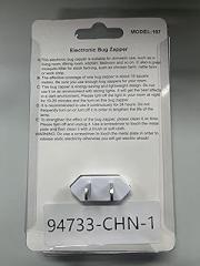 Plug in Bug Zapper, Electronic Mosquito Zappers Indoor Bug Zapper Plug in for Flying Insect Automatic Mosquito Trap with Led Light for Patio, Bedroom, Kitchen, Office 8931224