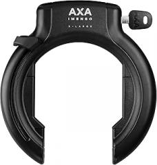 AXA Imenso XL Retractable Ring Lock Bike Lock, Heavy-Duty Anti Theft Frame Lock for Bicycles, Extra-Large Opening for Wide Tires, Key-Operated Security for Electric Bikes and City Bikes