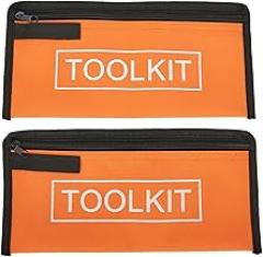 Oxford Cloth Tool Pouch Bag for Small Tools & Electronics Accessories – 28x13cm Canvas Storage Bag with Belt Clip, Heavy-Duty Hardware Organizer for Garage, Workshop, or Home Use