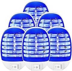 Indoor Bug Zapper Plug in Electronic Mosquito Zapper Fly Zapper Lamp for Bug Gnat Insect Trap for Home, Bedroom, Living Room, Office Indoor Use (Blue)
