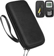 Xberstar Case for Texas Instruments TI-84 TI-83 Plus CE Graphing Calculators and More - Hard EVA Travel Carrying Shockproof Storage Bag (Pure Black)