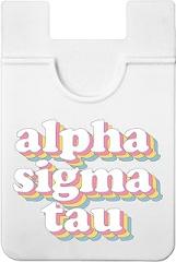 Sorority Shop Alpha Sigma Tau Koala Pouch - Retro Design Card Holder For Phone Case- Phone Wallet Stick On - Ultra-Thin and Lightweight Phone Case Wallet - Holds Cards and Cash