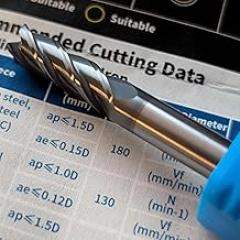 Solid Carbide Square End Mill for Universal Machining - 4 Flute - 1/8