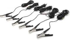 Steelman Replacement Clamp Microphones for ChassisEAR Electronic Squeak and Rattle Finder Auto Diagnostics Tool, 6-Pack, 16-Foot Cables, Color-Coded Leads