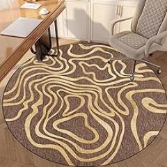 Drum Rug Gaming Office Chair Floor Protection Mat, Floor Protection Mat for Hard Floors, Scratch Resistant, for Laminate Office Chair, Office and Bedroom-A||80CM