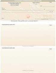 ABC Computer Voucher Checks Compatible w/Quick Books Check on Top, Gold Marble (250 Sheets)