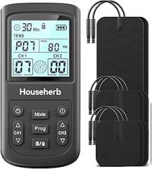 TENS Unit Muscle Stimulator for Pain Relief, 3-in-1 EMS TENS Machine with 28 Modes, 40 Intensity Levels, Dual Channel Rechargeable Massager with 8 Pads for Back, Neck, Shoulder, Sciatica