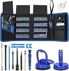 STREBITO Precision Screwdriver Set 142-Piece + 2-Piece Suction Cups Bundle, LCD Screen Remover for Computer, iPhone, Laptop, Cell Phone, Macbook, PS4/5, Tablet Electronics Repair