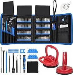 STREBITO Precision Screwdriver Set 142-Piece + 2-Piece Suction Cups Bundle, LCD Screen Remover for Computer, iPhone, Laptop, Cell Phone, Macbook, PS4/5, Tablet Electronics Repair