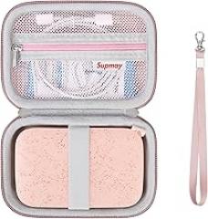 Hard Carrying Case for HP Sprocket Portable 2x3 Instant Color Photo Printer, Wireless Bluetooth Portable Printer, Storage Holder Bag with Mesh Pocket for Photo Paper, USB Cable, Rose Gold