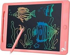 proffisy Colourful Screen LCD Writing Tablet 11.5 Inch Rechargeable Type Electronic Doodle and Scribble Board Magnetic MeMO Notes Comes for Kids and Adults (Pink)