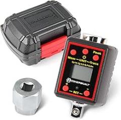 Powerbuilt 1/2-Inch Drive Digital Torque Adapter, 29-147 Ft-Lb and 40-200 Nm, Alert Signals Torque Setting, Electronic Torque Wrench Converter with Digital Display, ±1% Accuracy - 940962