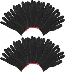 Veemoon 12 Pairs Xl Anti Static Knitted Polyester Work Gloves, 13-gauge Protective Gloves for Electronic Assembly and Industrial Use