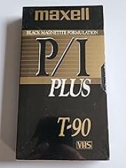 Maxell P/I PLUS T-120 VHS Black Magnetite Time Lapse Recording