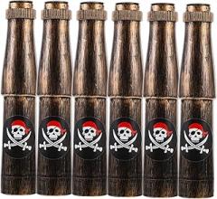 BESPORTBLE 6pcs Portable Pirate Monocular Telescope Retro Design for Pirate Parties Easy to Carry and Store for Birthdays Halloween and Festivals