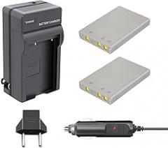 Turpow 2 Pack 3.6V 1500mAh EN-EL5 Replacement Battery Charger Kit Compatible with Nikon Coolpix 3700 4200 5200 5900 7900 P3 P4 P80 P90 P100 P500 P510 P520 P530 P5000 P5100 P6000 S10