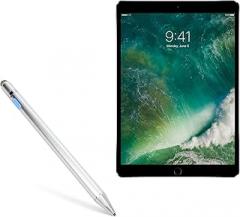 BoxWave Stylus Pen Compatible with iPad Pro 10.5 (2017) - AccuPoint Active Stylus, Electronic Stylus with Ultra Fine Tip - Metallic Silver