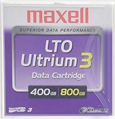 Maxell LTO Ultrium 3 400/800GB 1,000,000+ Head Passes Tape Cartridge