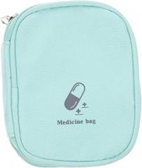 Portable Pill Organizer Bag for Travel Mini Medicine Storage Pouch Adjustable Compartment for Hiking and Outdoor Activities Compact First Aid Kit for Easy Carrying