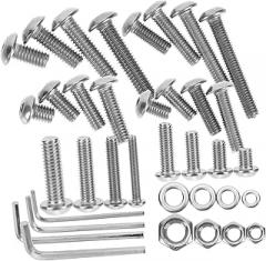 520pcs Stainless Steel Screws Assortment Kit with Washers and Wrench Metric Bolts and Nuts for Precision Machinery and Electronics and Easy to Install