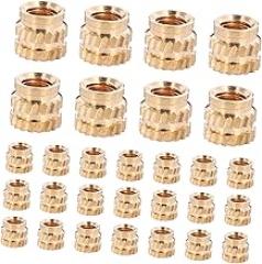 100pcs Threaded Inserts for Female Thread Heat Set Knurled Nuts Embedment Nuts for Printing Automotive and Electronics Projects and Design