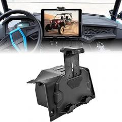 SAUTVS Tablet Mount for Polaris RZR XP 1000/Turbo/RZR Trail/900 2019-2023, Sporty Phone Mount Tablet Holder Electronic Device Holder with Storage Box Accessories