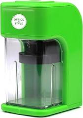 Electronic Pencil Sharpener with Auto Stop Safety Feature & Large Pencil Holder for Home, Office or Classroom - Green - by Office + Style, A-PS200G