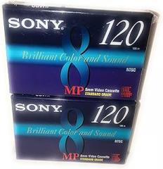 Sony MP 8mm Video Cassette Standard Grade 120 min (2 Pack)