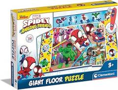 Clementoni Marvel Spidey 16735 Children's Floor Puzzle 70 x 100 cm with 24 Maxi Pieces, Educational Toy, with Electronic Pen, Educational Game for Children from 3 Years