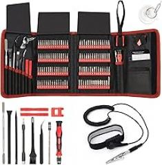 STREBITO Precision Screwdriver Set 142-Piece + Anti Static Wrist Strap Bundle, Electronics Repair Toolkit for iPhone, MacBook, Computer, Laptop, PC, Tablet, PS4, Xbox, Nintendo, Game Console