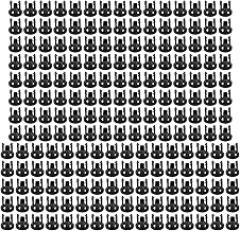 Plastic LED Holder 200Pcs Black 5mm LED Light Mounting Holders Bulb Diode Base Clip Panel Socket for DIY Electronics Projects and Professional Lighting Installations