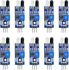 10Pcs Intelligent Electronics Intelligent Car Robot Reflective Photoelectric 3Pin Obstacle Avoidance Sensors Module