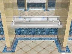 ADA MULTISTATION 2 Users Hand Sink NO Lead Electronic Faucet 72