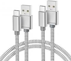 Basesailor for iPhone 17 16 Pro Max Charger Cord,USB to USB C Cable 6.6FT/2Pack,Type C Charging Power Cord for Apple 15 iPad 10 Air 4 5,Samsung Galaxy S25 S24 S23 S22 Plus Ultra,A52 A53 A54,Pixel 9 8