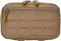 Nylon Outdoor Waist Pouch With Dual Zippers, Multiple Pockets For Accessories And Electronics, Long-Lasting, Versatile For Camping And Hiking Design