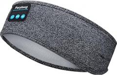 Perytong Sleep Headphones Wireless Headband Stretchable Bluetooth 5.4 Sleep Headband Earphones, Comfy Side Sleeping Earbuds with High Definition Stereo Speakers, Electronics, Gifts for Men Women