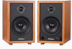 Electrohome McKinley 2.0 Stereo Powered Bookshelf Speakers with Built-in Amplifier and 4