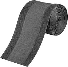 AUNMAS Floor Cable Cover, Cord Protector with Cable Management Safety, Adhesive Free Installation, Reusable Easy to Clean for Commercial Industrial (Black)