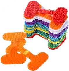 24pcs Multi-Color Cable Labels with Writable Cord Identification Tags Flexible Wire Organizers for Electronics Office and Home Cable Management