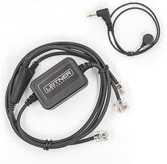 Leitner Electronic Hookswitch for Avaya and ShoreTel Phones – Compatible with All Wireless Office Headsets