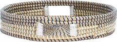 SAFAVIEH Home Collection Home Collection Hawley White/Blue Rattan Seagrass Round Tray (Fully Assembled)