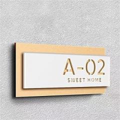 Modern Creative Custom Acrylic House Number Residential Apartment Hotel Room Number and Address Information Sign(13)