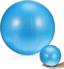 Milisten Mini Pilates Ball PVC Small Yoga Exercise Ball Blue for Core Strength Balance Training at Home Fitness