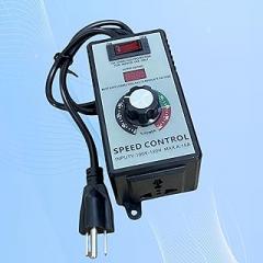 Electronic Voltage Regulator for Electric Motors with Overload Protection, LED Display for Precise Variable Speed & Fan Speed Controller with Rheostat – Variable Voltage Regulator for Electric Motors