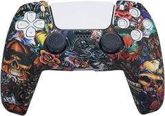 PS5 Silicone Gel Grip Controller Cover Skin Protector (ps5 Skull) Compatible for Sony PlayStation 5, Compatible for PlayStation 5 Accessories, Wireless Controller Protector Covers, PS5 Skin