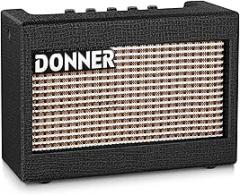 Donner Mini Electric Guitar Amp Wooden 5W Small mplifier Desktop Practice Guitar Speaker, M-3