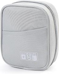 Electronic Organizer,Travel Cable Organizer Bag,Pouch Electronic Accessories Carry Case Portable Storage Bag for Cable, Cord, Charger, Phone, Earphone (Grey)
