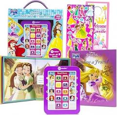 Disney Princess Me Reader Electronic Reader 8 Book Pack - Bundle with 8 Books for Toddlers, Babies Featuring Ariel, Belle, Cinderella, More Plus Stickers | Disney Princess Early Learning Toys